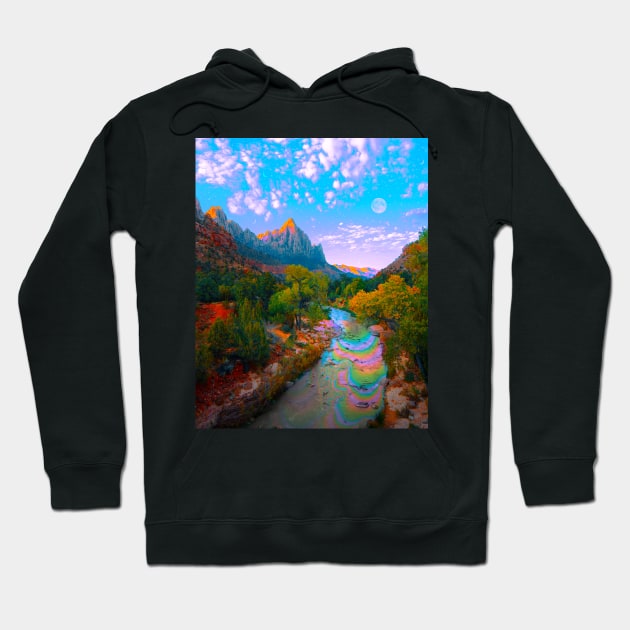 Flowing With The River Hoodie by Cajuca